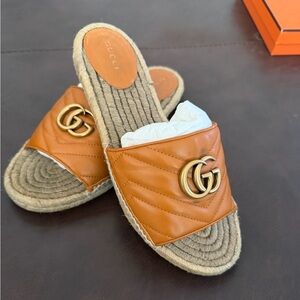 Gucci Espadrille Slide Sandal